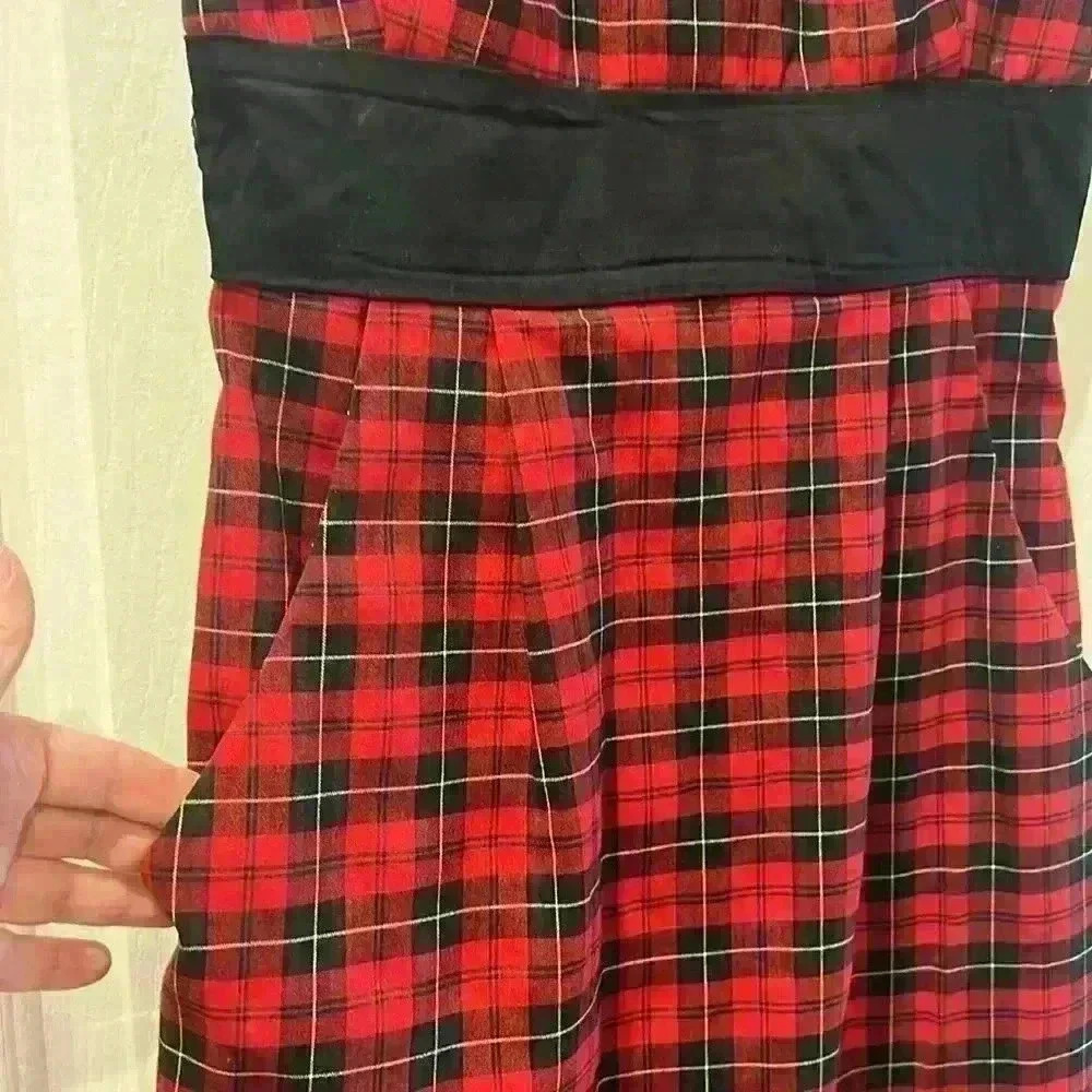 B.Smart. Tartan Plaid sheath dress. Size 3/4 - Picture 3 of 4